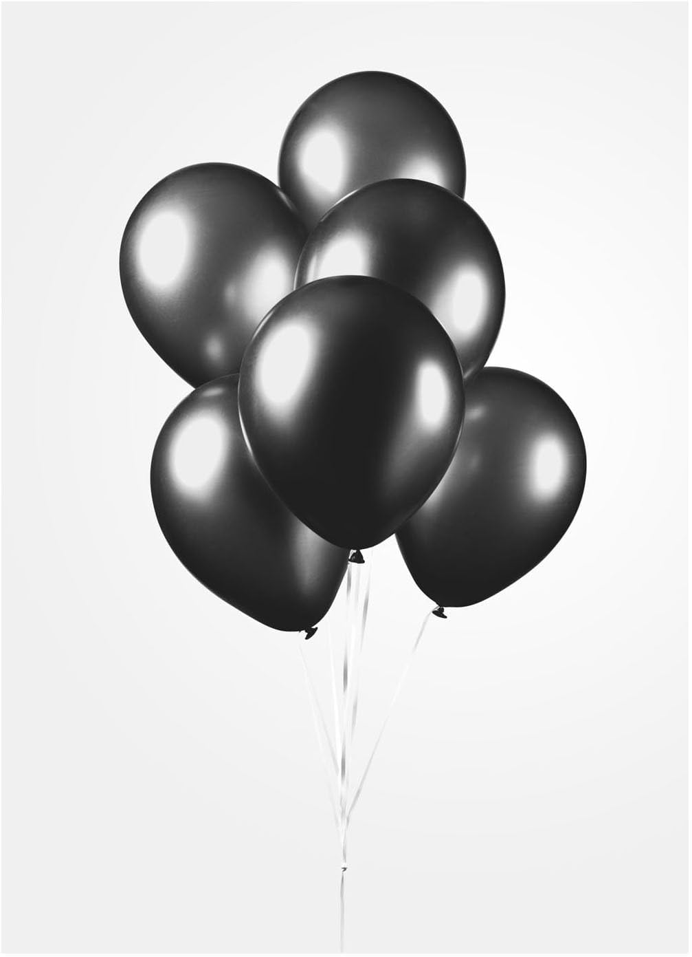 Globos - Ballonnen Metallic Zwart 30cm 10st.
