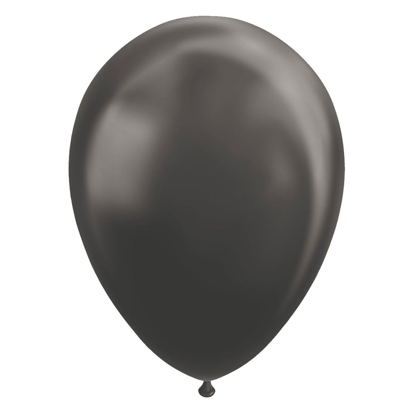 Globos - Ballonnen Metallic Zwart 30cm 10st.