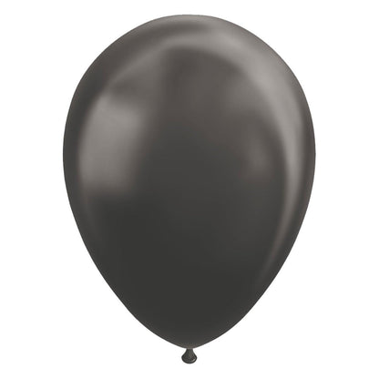 Globos - Ballonnen Metallic Zwart 30cm 10st.