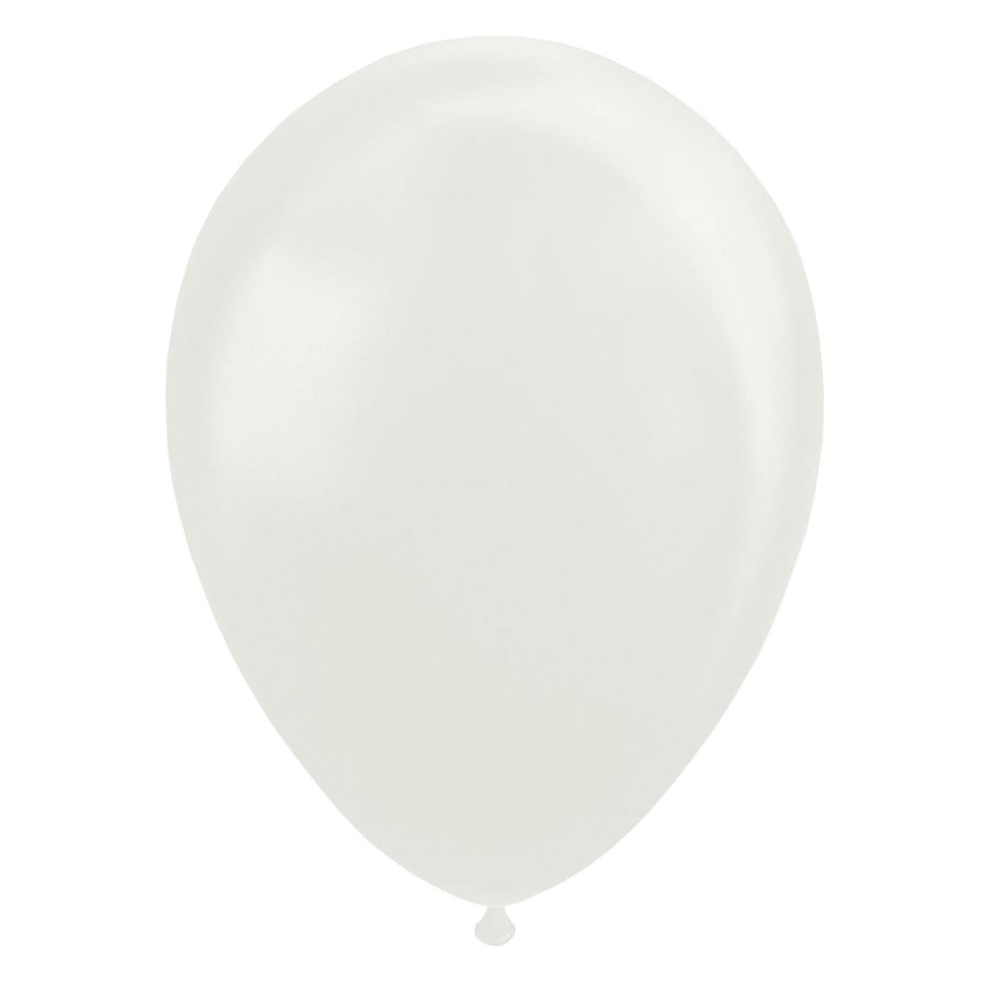 Globos - Ballonnen Pearl Wit 30cm 10st.