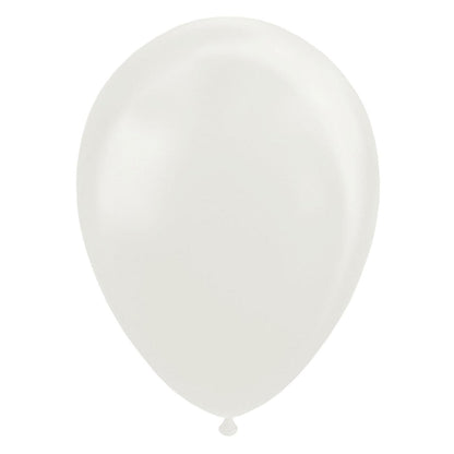 Globos - Ballonnen Pearl Wit 30cm 10st.