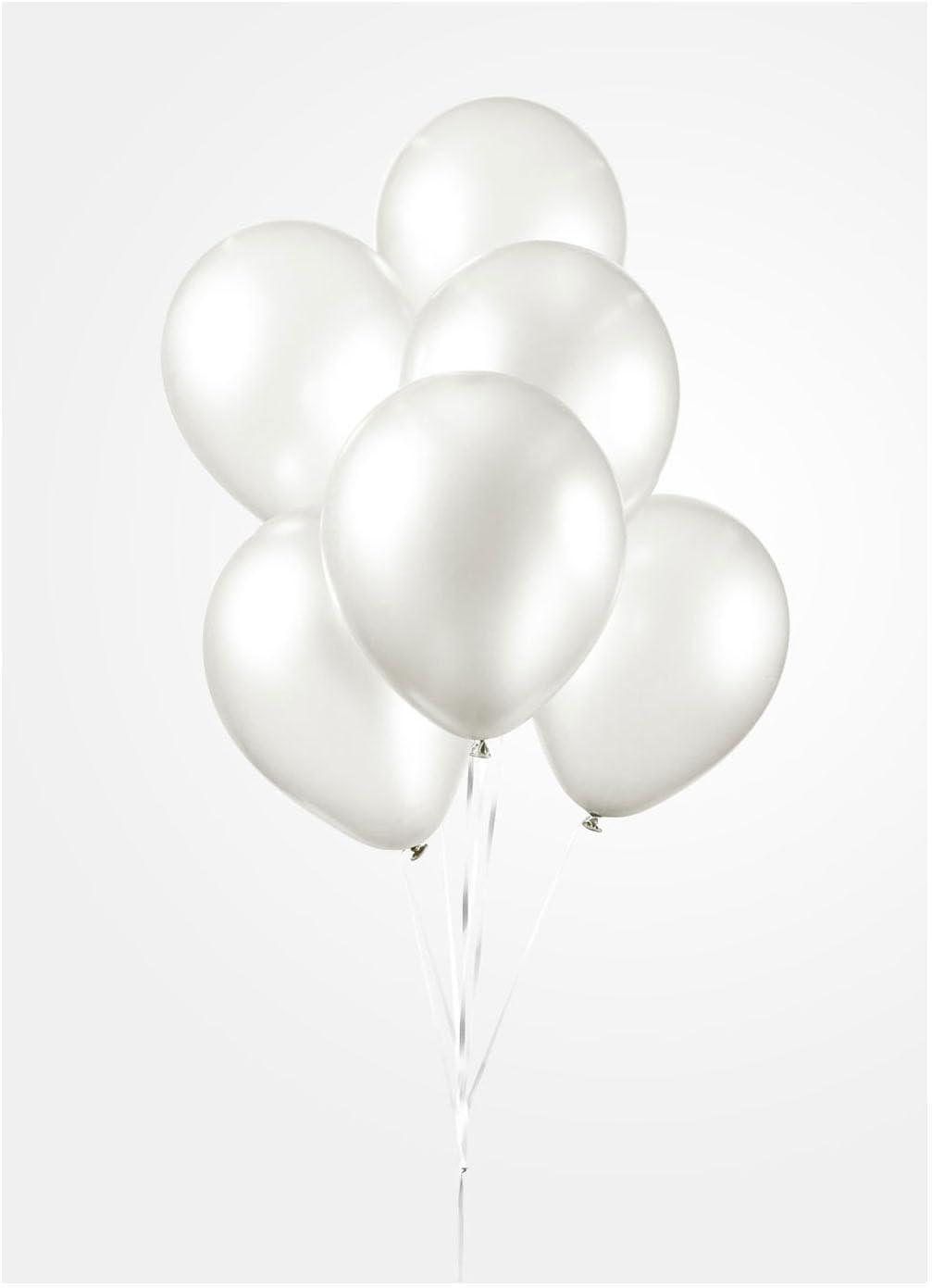 Globos - Ballonnen Pearl Wit 30cm 10st.
