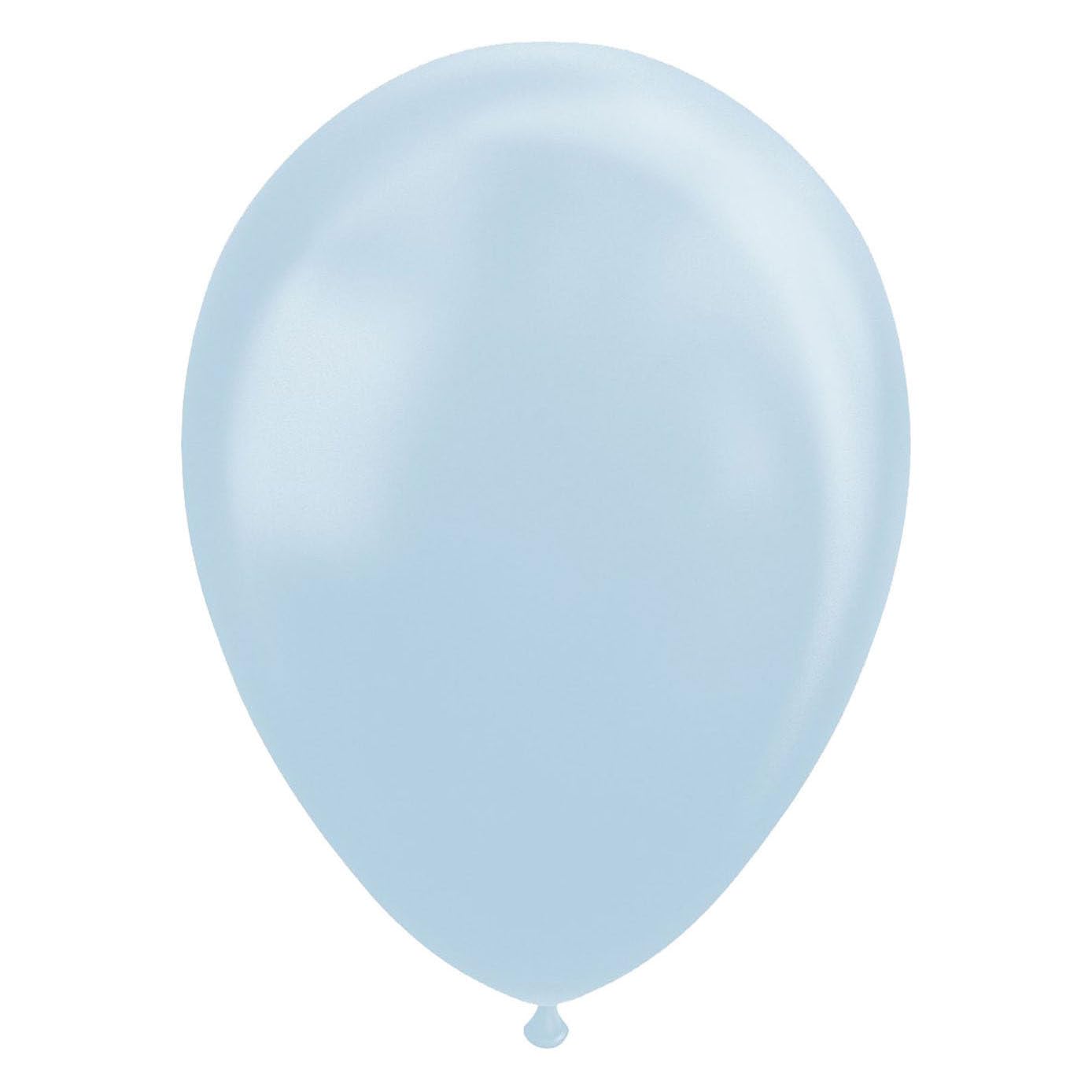 Globos Pearl Balloons 30 cm Latex Light Blue Pack of 10