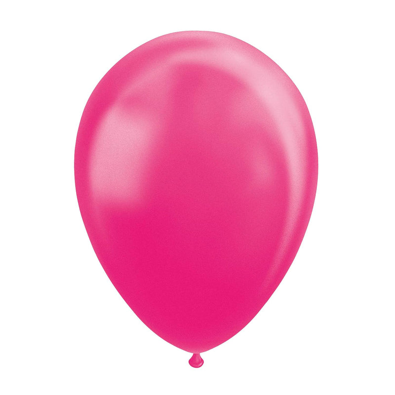 Globos Roze ballonnen in parelglans, 10 roze ballonnen 30 cm ballon decoratie