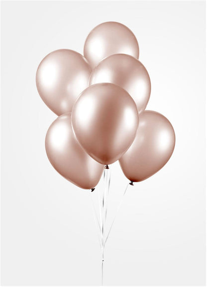 Globos - Ballonnen Pearl Rose Goud 30cm 10st.