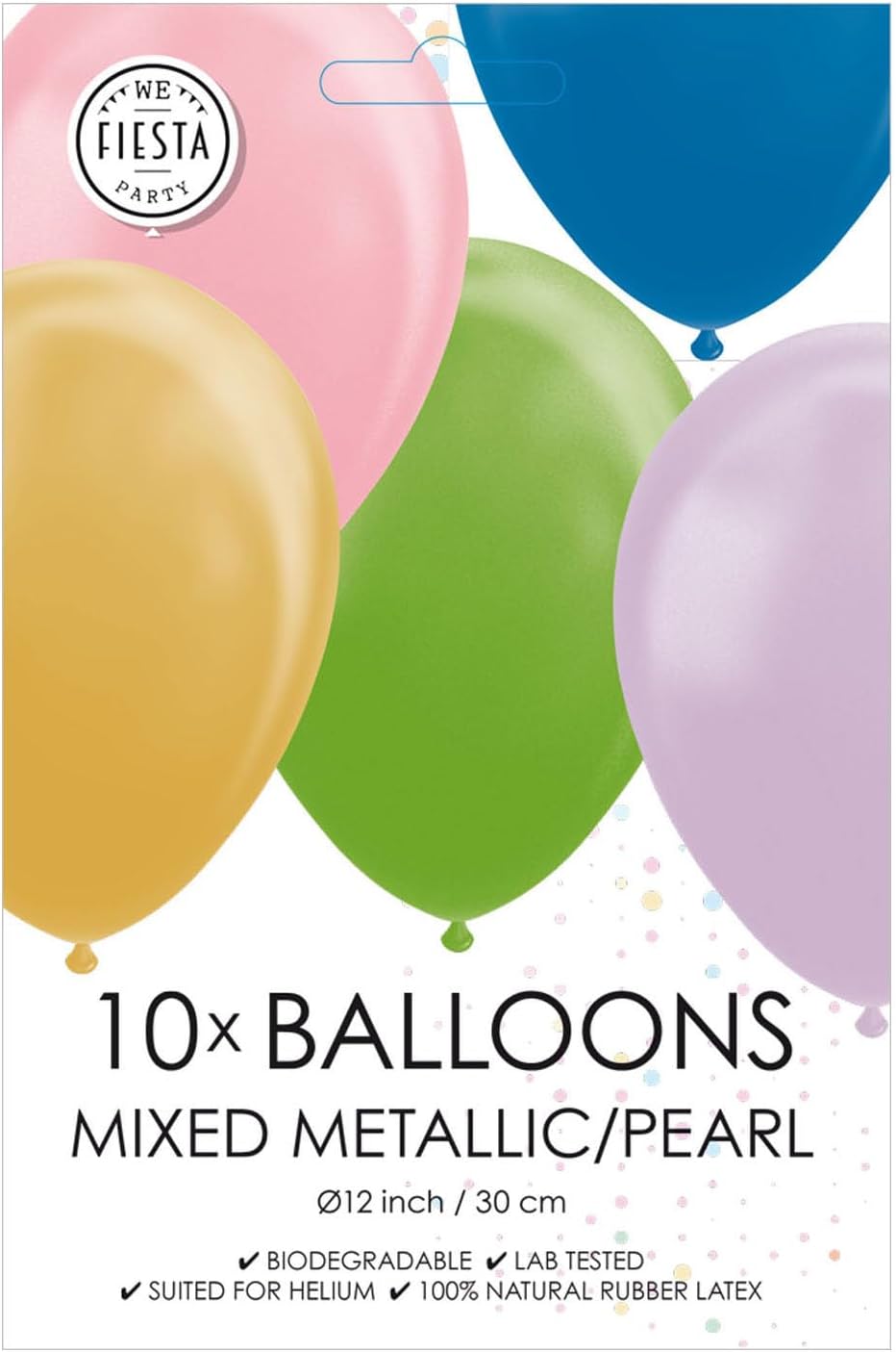Globos - Ballonnen Metallic Pearl Mix Kleuren 30cm 10st.