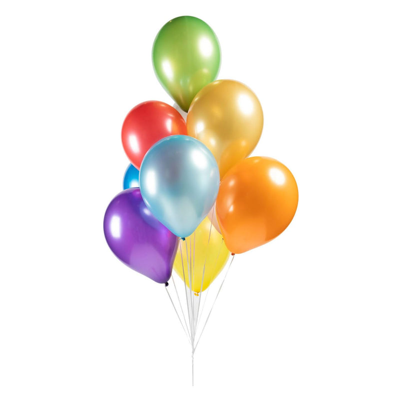 Globos - Ballonnen Metallic Pearl Mix Kleuren 30cm 10st.