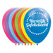 Globos Happy Birthday Ballonnen, 12 cm, latex, 8 stuks