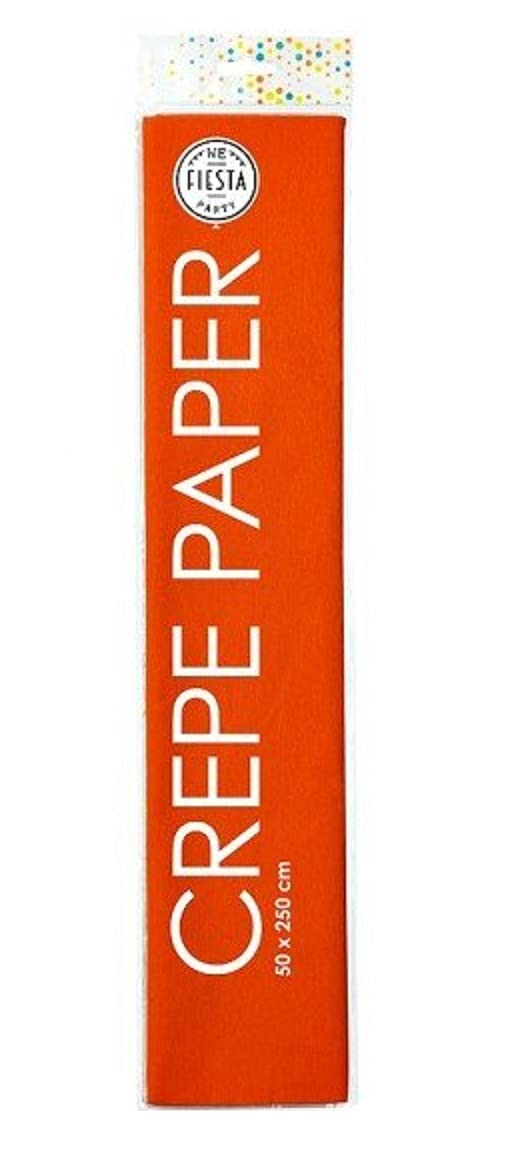 Globos crepe paper 250 x 50 cm orange