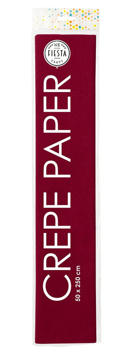 Globos - Papel crepé (250 x 50 cm), color burdeos