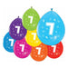 Globos - Ballonnen 2-zijdig Geprint Cijfer 7 8st.