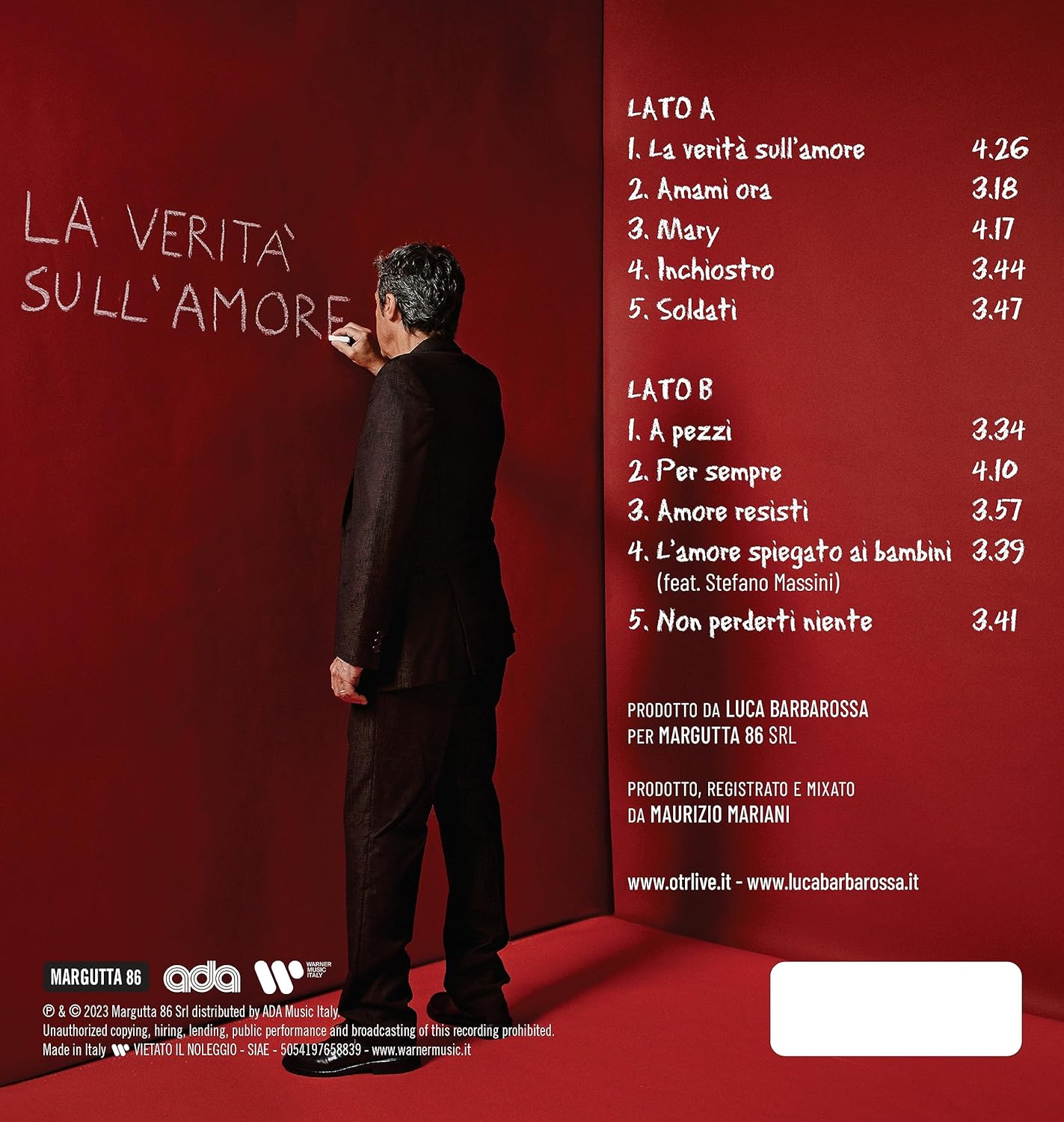 La Verita' Sull'amore (Vinile Rosso
