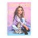 Depesche 12726 TOPModel - Zakkleurboek in praktisch formaat met 120 pagina's voor het ontwerpen van outfits, kleurboek met stickervel en spiraalbinding