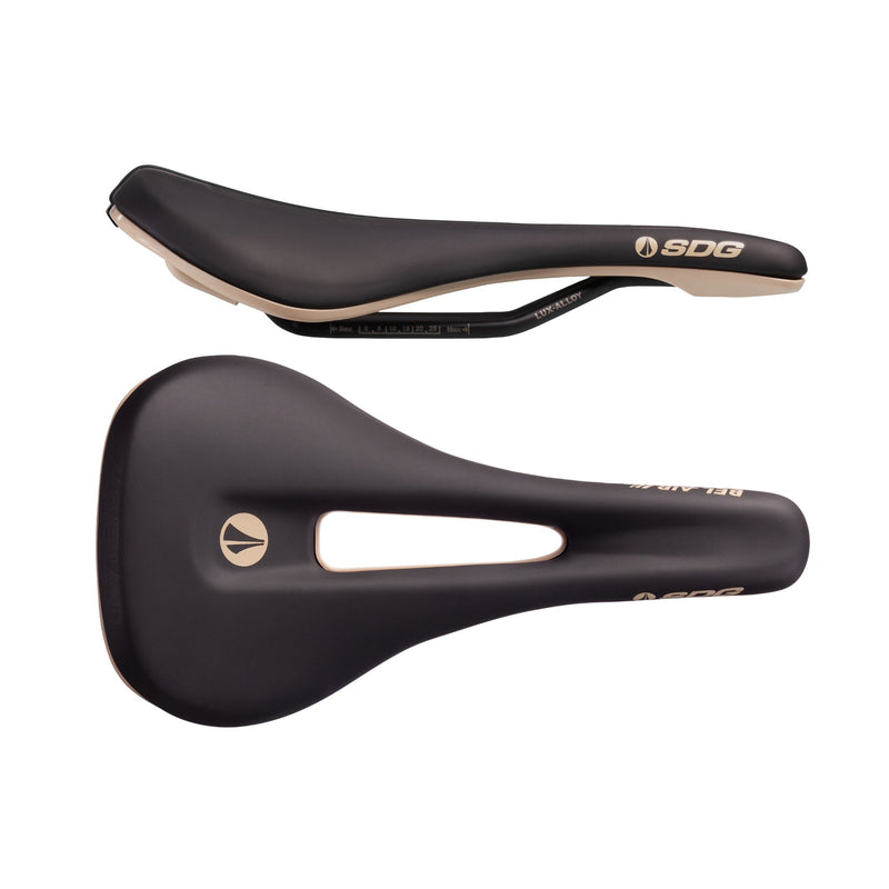 SDG Components Bel-Air V3 Overland Lux-Alloy Gravel Bike Saddle 260 x 140mm Road Mountain Bicycle XC Racing Seat 230g