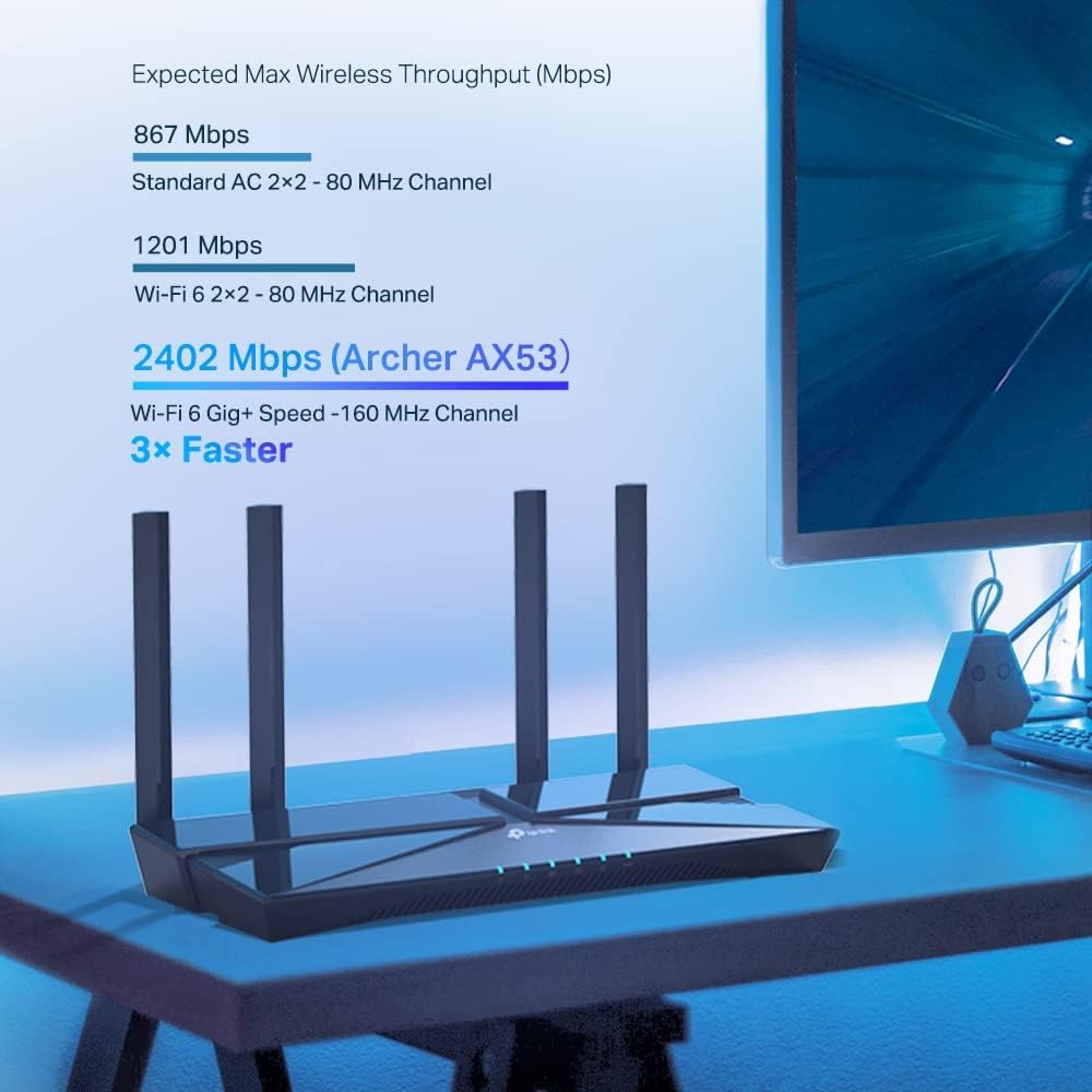 TP-Link Wireless Router Gigabit Ethernet Dual-Band (2.4 Ghz /, W128303160 (Ethernet Dual-Band (2.4 Ghz / 5 Ghz) 5G Black