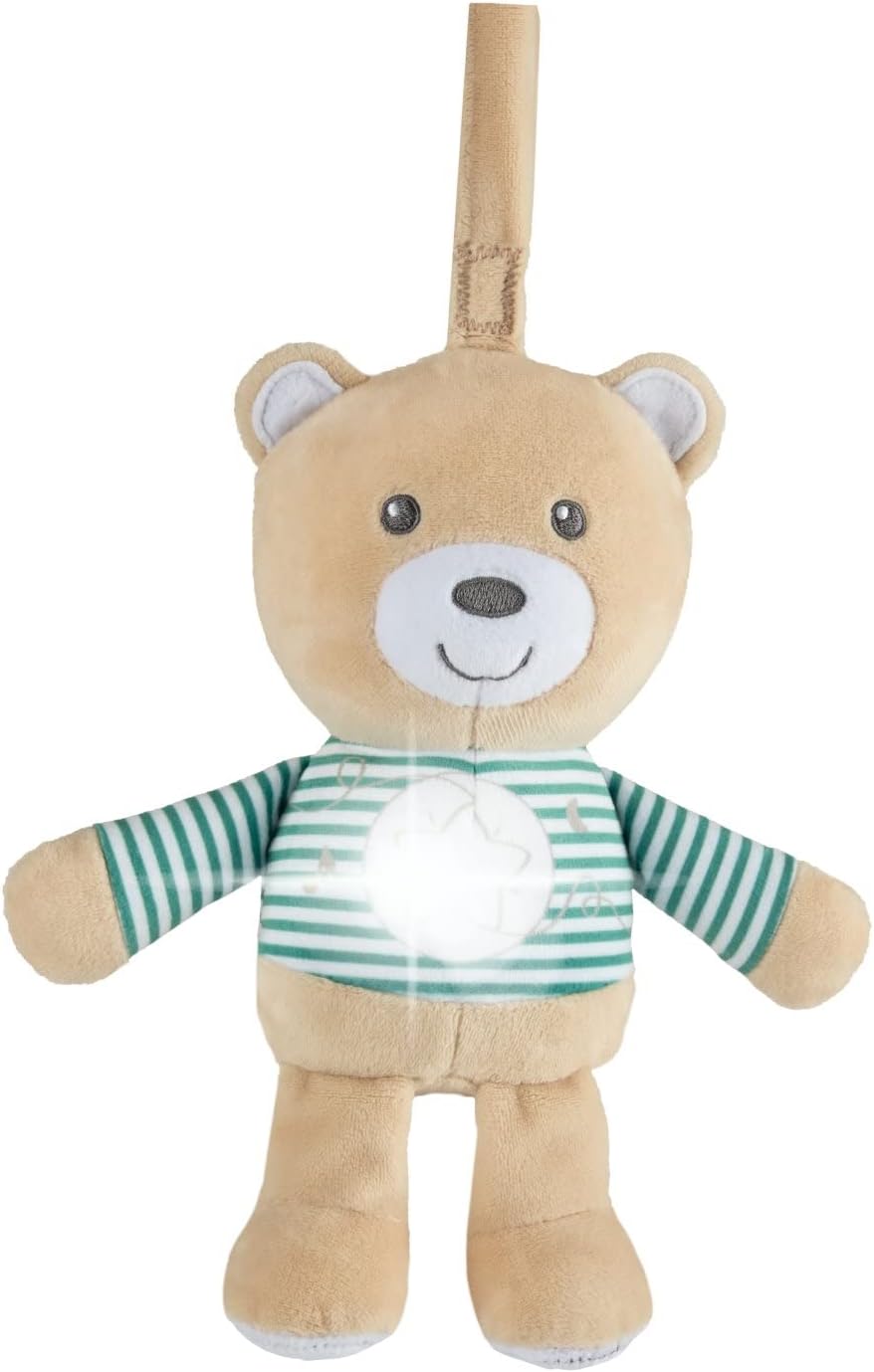 Chicco Lullaby Stardust Bear | Soft Plush Toy for Cots, Cribs, Pushchairs & Strollers, Calming Music for Baby