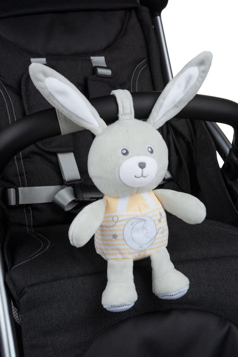 Chicco Lullaby Stardust Bunny | Soft Plush Toy for Cots, Cribs, Pushchairs & Strollers, Calming Music for Baby