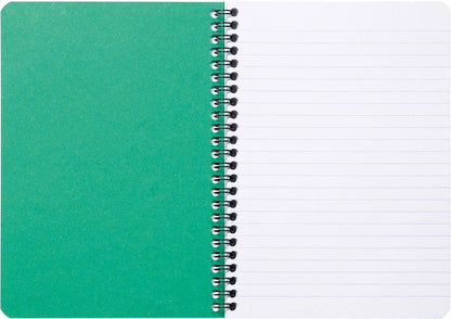 Clairefontaine Forever Recycled A5 Wirebound Notebooks 120 Pages 90gsm Feint Ruled Paper Assorted Colours (Pack 5