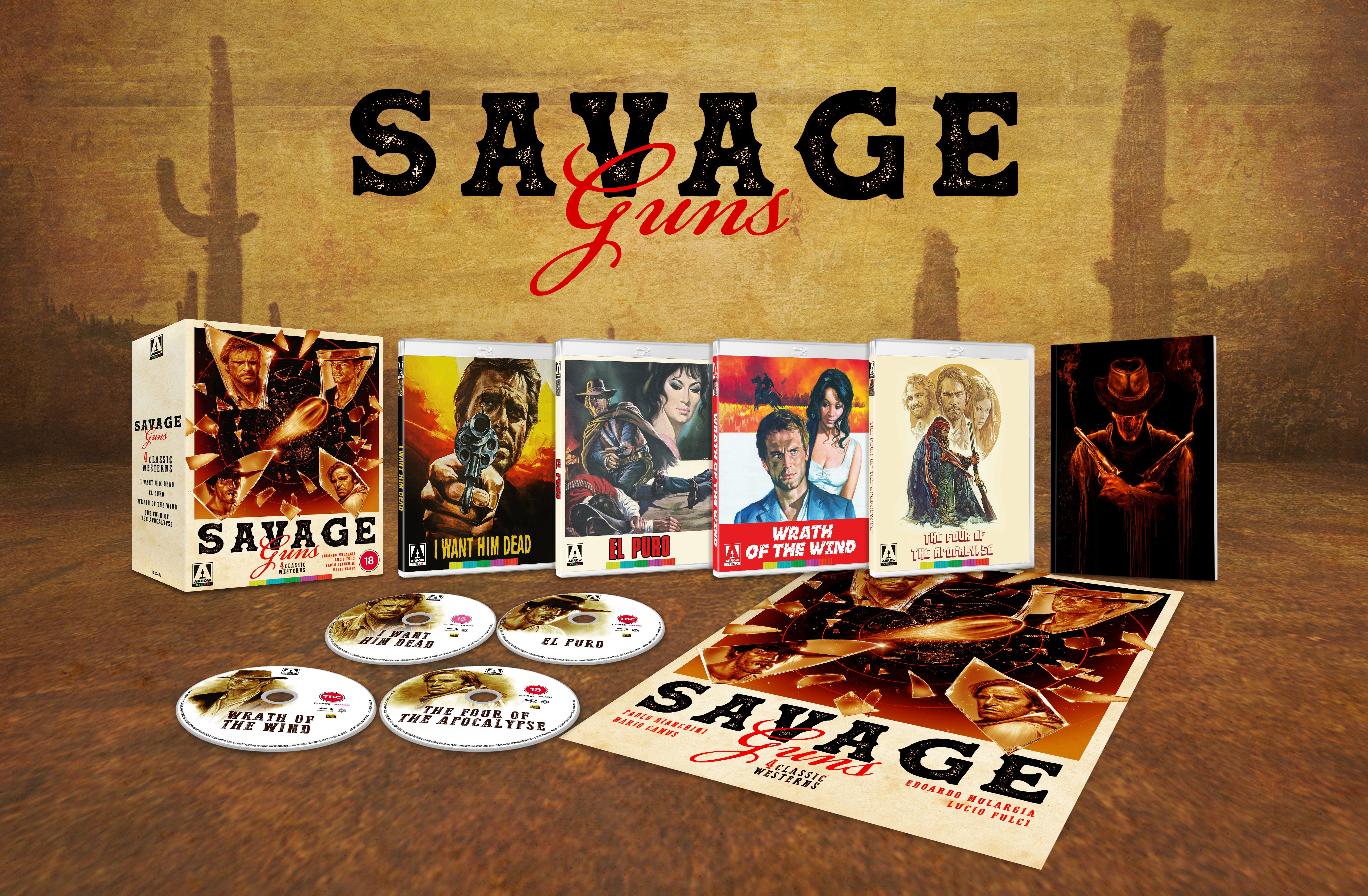 Savage Guns: Four Classic Westerns (Volume 3)