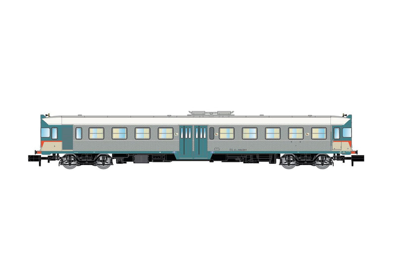 FS ALn 668 1207 Dieseltriebwagen, Inox-Lackierung, Epoche IV–V, mit DCC-Sounddecoder