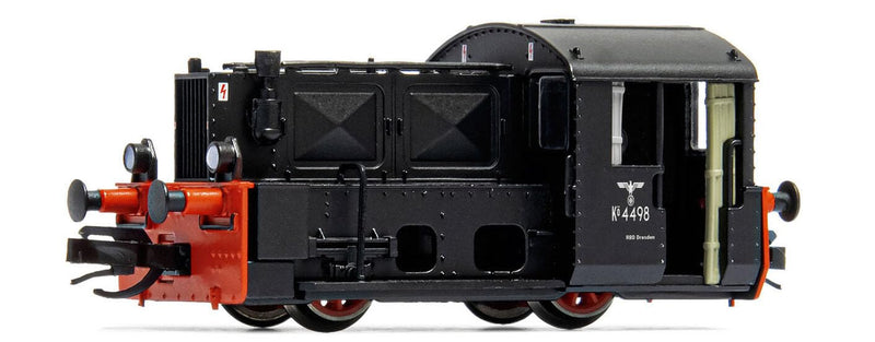 DRB Rangier-Diesellok Köf II, offene Kabine, mit Adlerlogo, Epoche II
