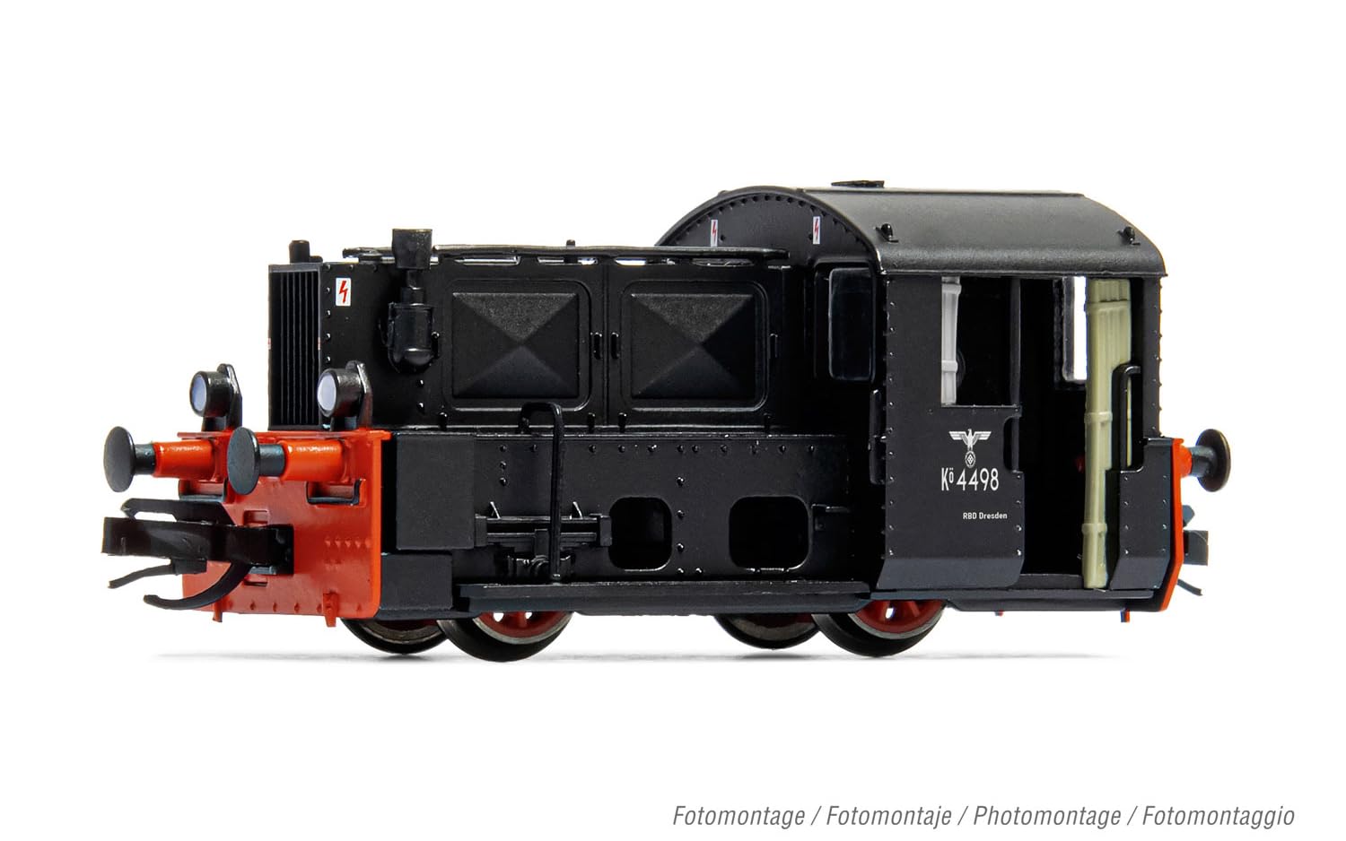 DRB Rangier-Diesellok Köf II, offene Kabine, mit Adlerlogo, Epoche II, mit DCC-Decoder