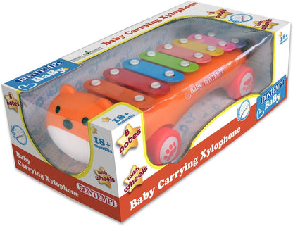 Bontempi | BabyMelody: Xylophone with Wheels for Little Musicians on the Move, 340 x 135 x 120 mm
