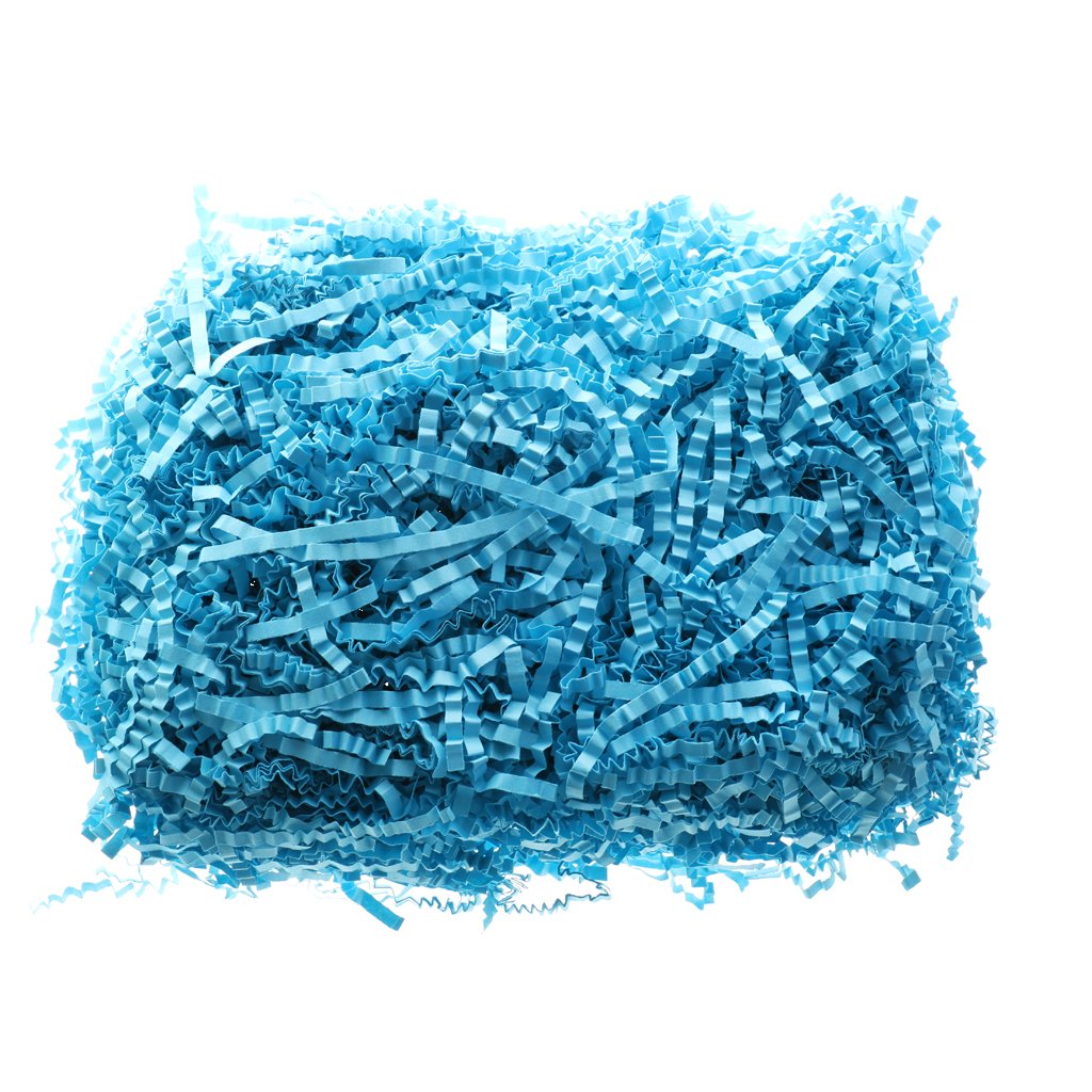 Colorful Crinkle Cut Shredded Tissue Paper Gifts Box Hamper Stuffing Filler - Dark