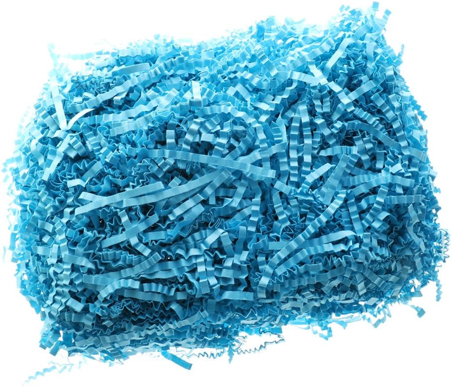 Colorful Crinkle Cut Shredded Tissue Paper Gifts Box Hamper Stuffing Filler - Dark