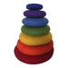 PAPOOSE TOYS - Galets en Laine feutrée regenboogset met 7 speelgoed om te stapelen en te tikken, meerkleurig (PP529