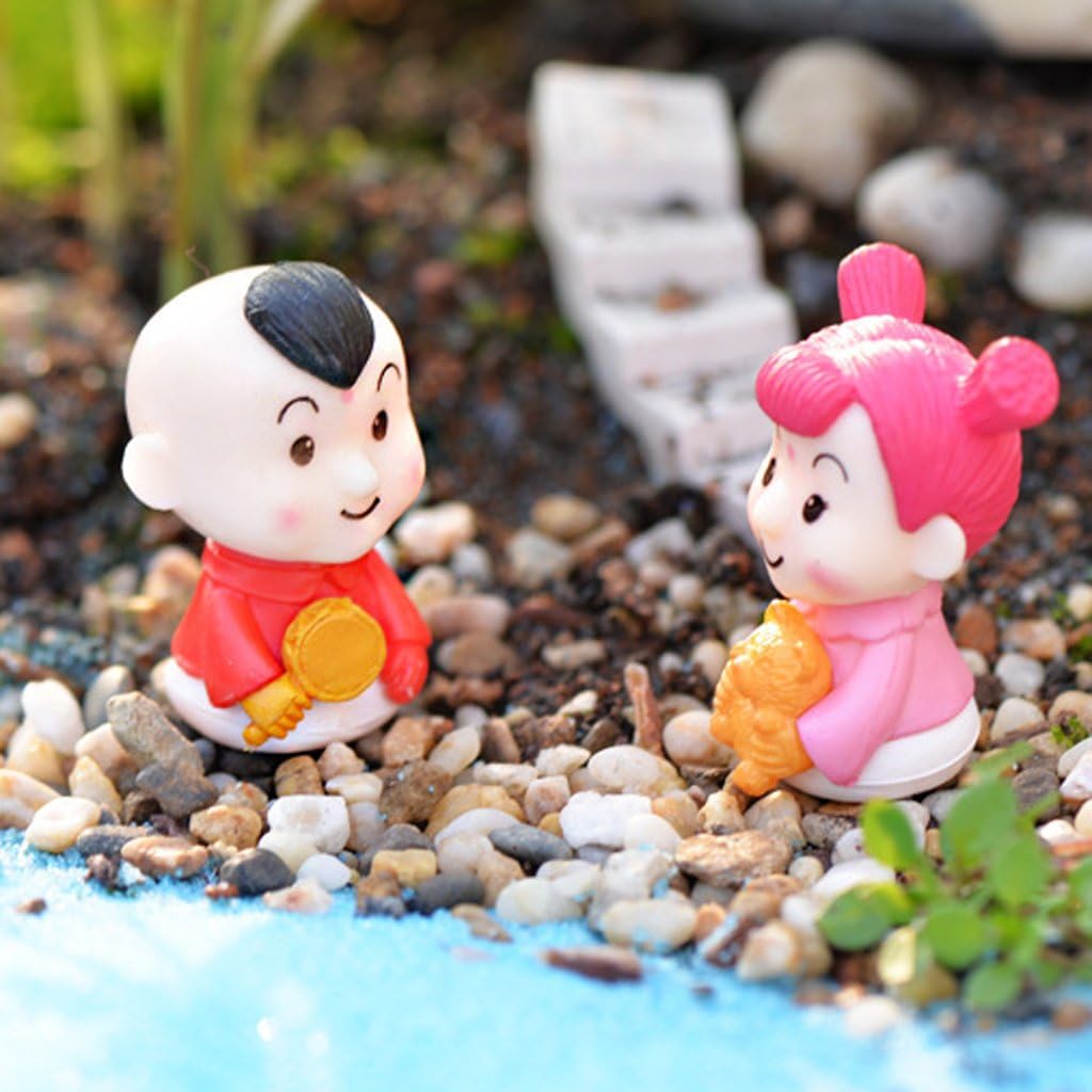 LuAn Set van 4 stuks miniatuur poppenhuis beeldje micro