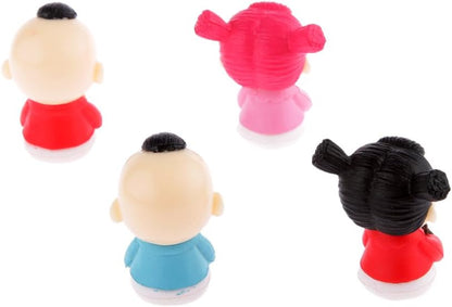 LuAn Set van 4 stuks miniatuur poppenhuis beeldje micro