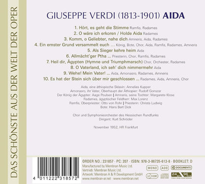 Kupper/gonszar/klose/lorenz/schr?â??der,kurt - Verdi: Aida