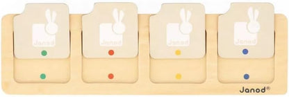 Janod Pédagogie Range-10x 4 Sequences-Put The Actions in Chronological Order-Children’s Educational Toy-36 Months +, J05083, Multicolor