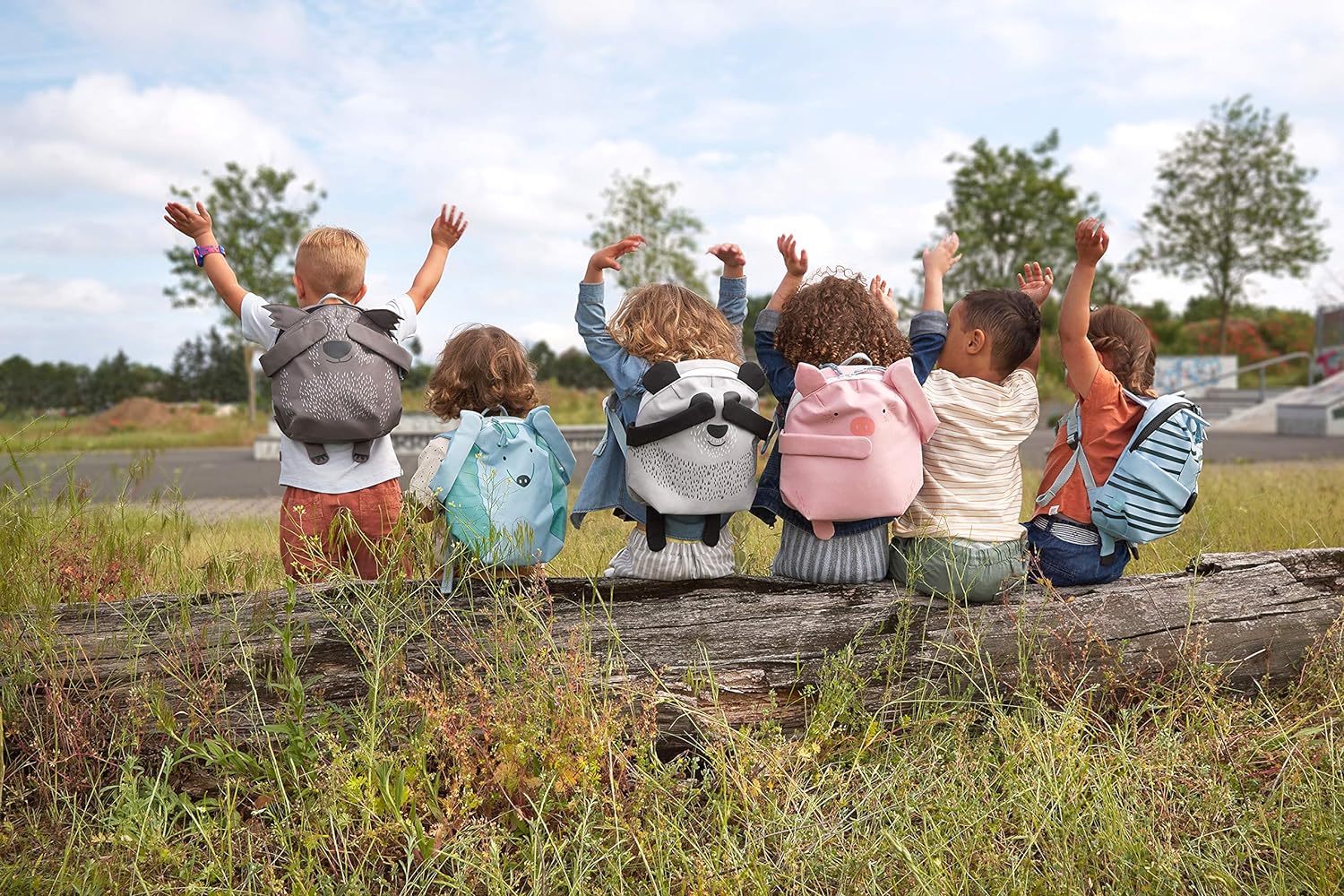 LÄSSIG About Friends Children backpack with chest strap from 3 years, 28 cm, 3,5 L