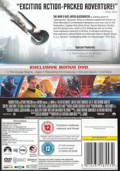 Star Trek Into Darkness (2 Disc Edition