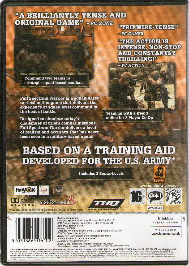 Full Spectrum Warrior (PC) von Focus Multimedia