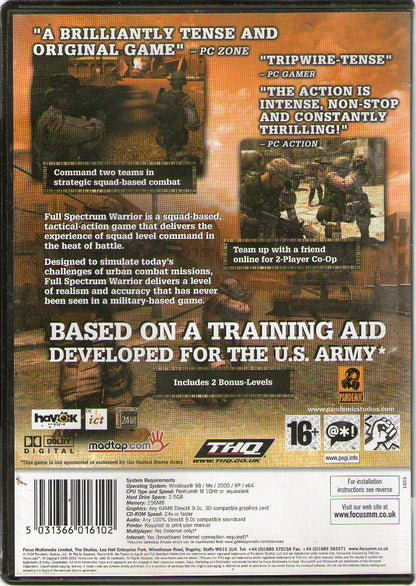 Full Spectrum Warrior (PC) von Focus Multimedia