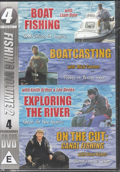 Fishing Volume 2 - Four Programmes on One DVD: Boat Fishing, Boatcasting, Exploring The River, On The Cut: Canal Fishing