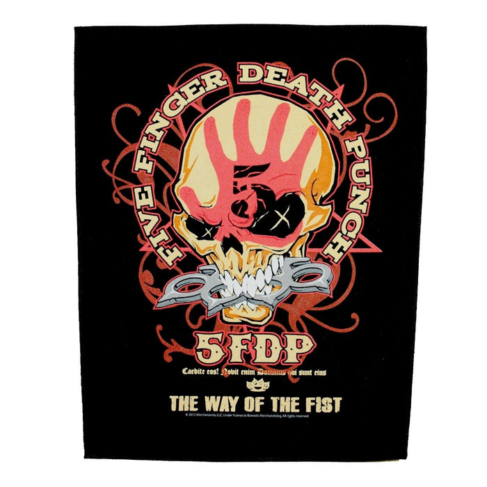 Five Finger Death Punch Way Of The Fist Unisex Back Patch multicolour, 95% cotton, 5% polyester