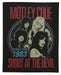 Motley Crue Official Shout at the Devil Back Patch Badge World Tour Heavy Metal