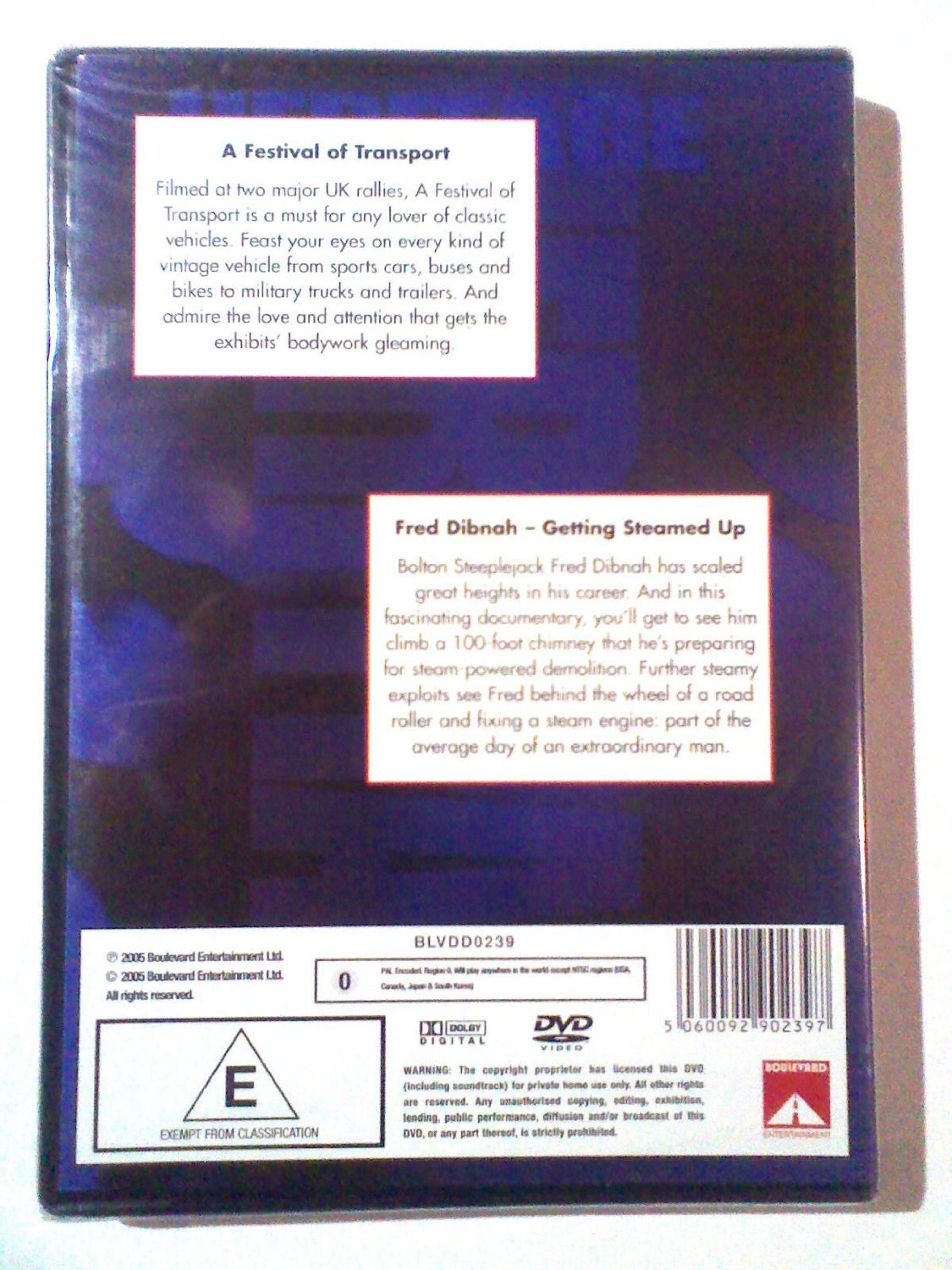 Heritage Film Pack - A Festival Of Transport/fred Dibnah Getting Steamed Up (Import)