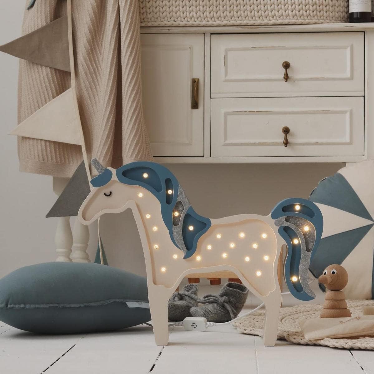 Lamp - Eenhoorn - Denim Beige