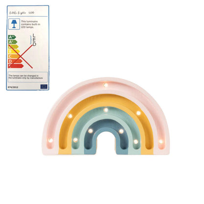 Little Lights Mini rainbow lamp night light with dimmer timer for children to fall asleep retro