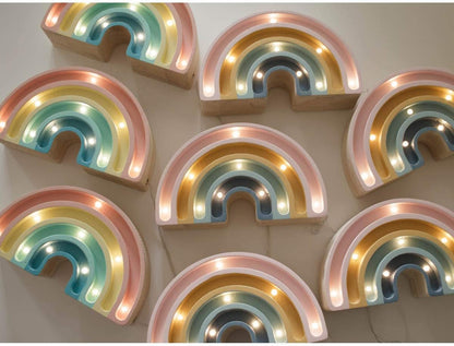Little Lights Mini rainbow lamp night light with dimmer timer for children to fall asleep retro