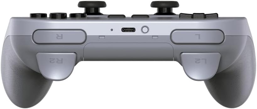 8Bitdo Pro 2 Bluetooth Controller for Switch, PC, macOS, Android, Steam & Raspberry Pi (Gray Edition) single