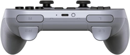 8Bitdo Pro 2 Bluetooth Controller for Switch, PC, macOS, Android, Steam & Raspberry Pi (Gray Edition) single