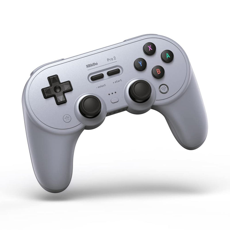 8Bitdo Pro 2 Bluetooth Controller for Switch, PC, macOS, Android, Steam & Raspberry Pi (Gray Edition) single