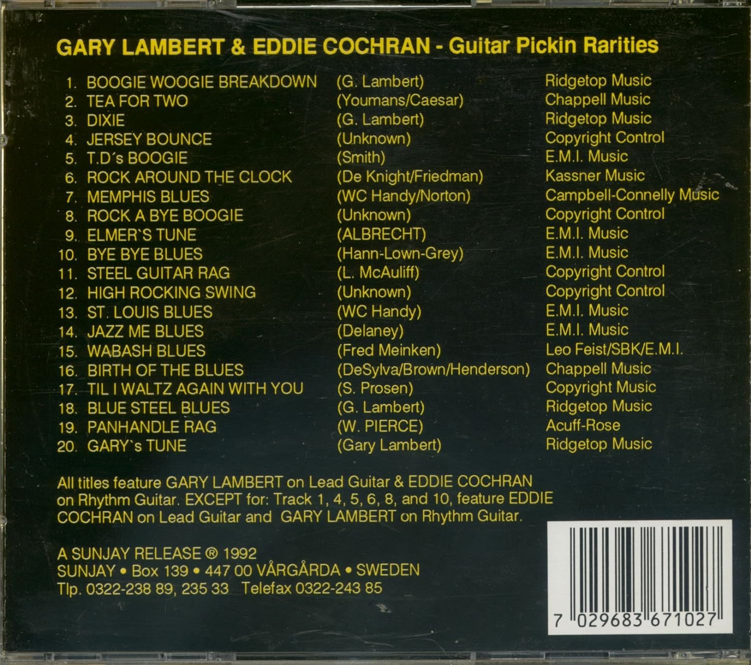 Guitar Pickin' Rarities (CD