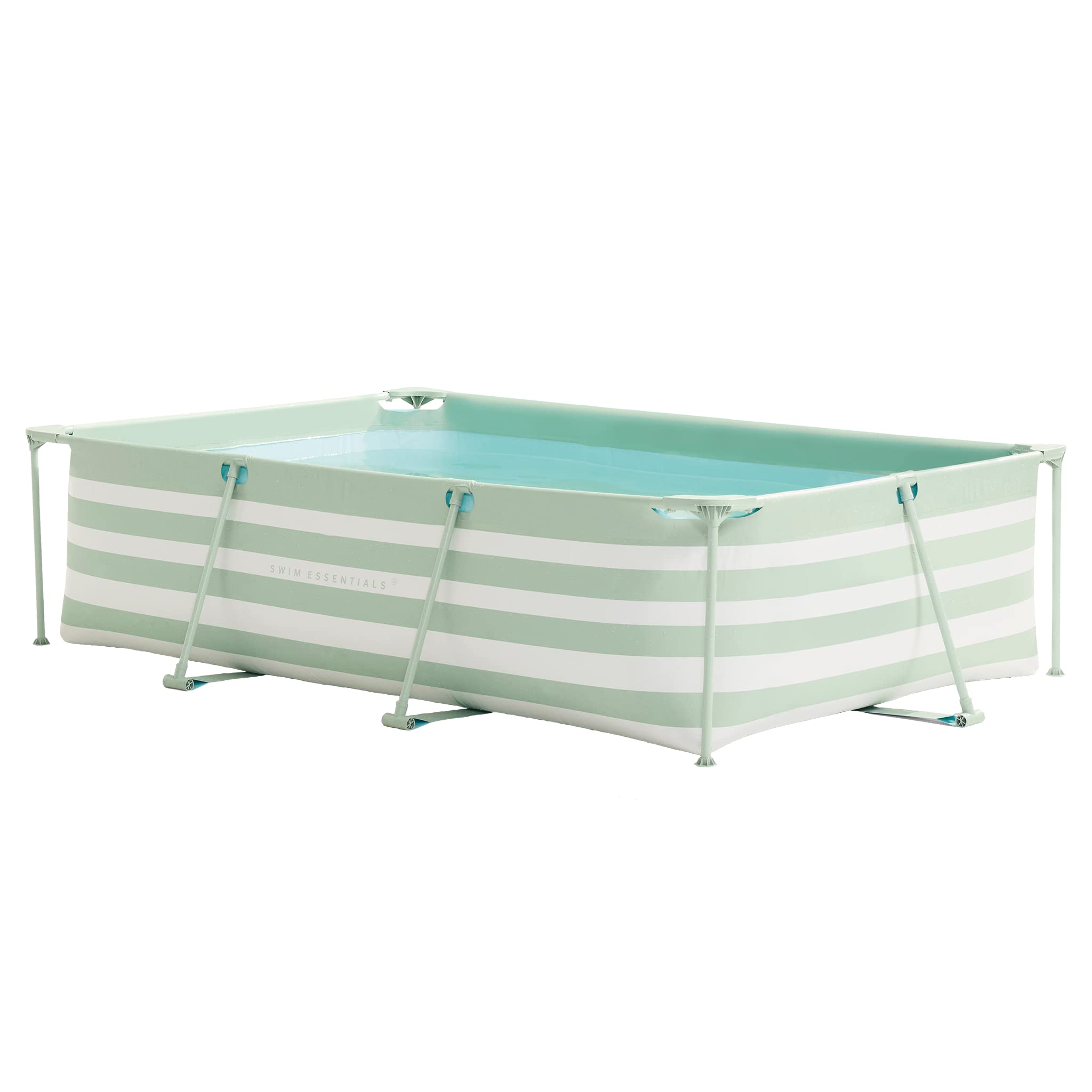 Swim Essentials - Swim Essentials Luxe Groen Gestreept Zwembad 300cm